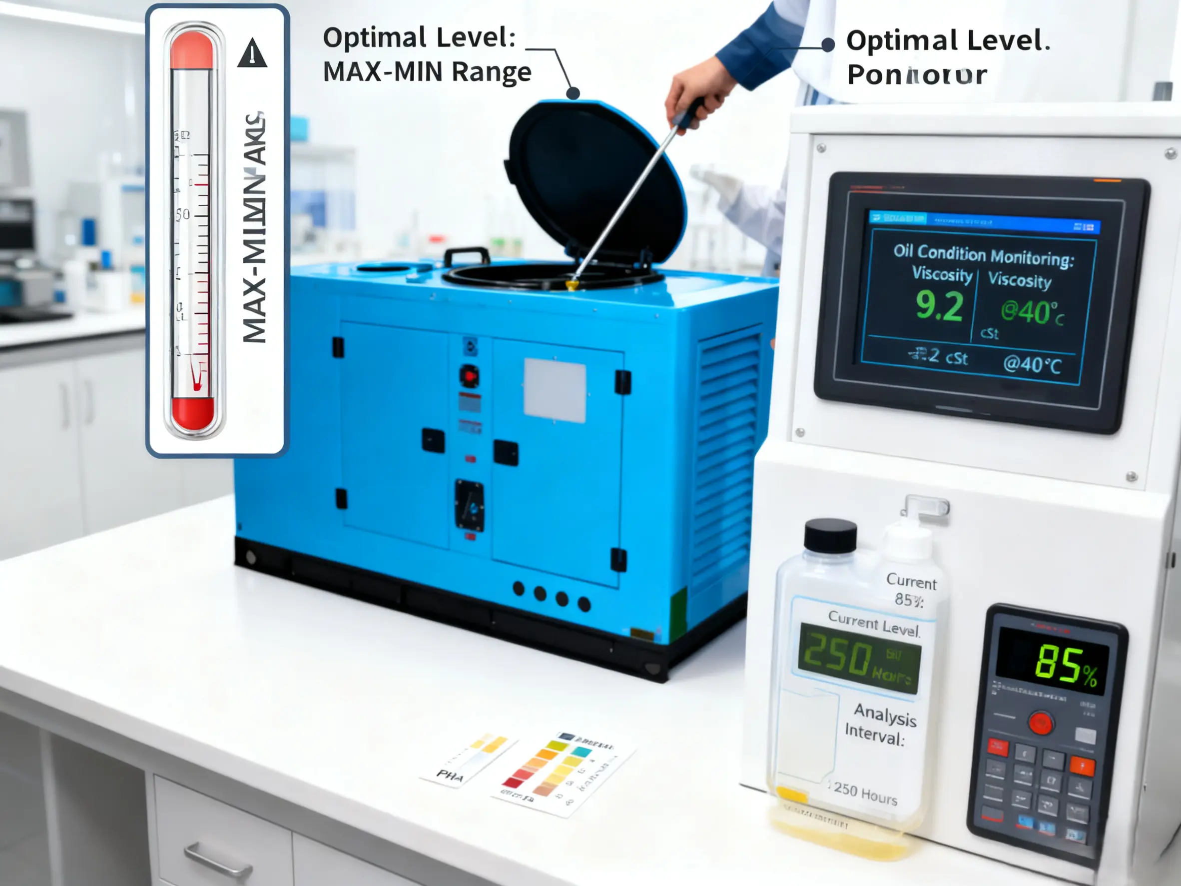 Diesel Generator Oil Level