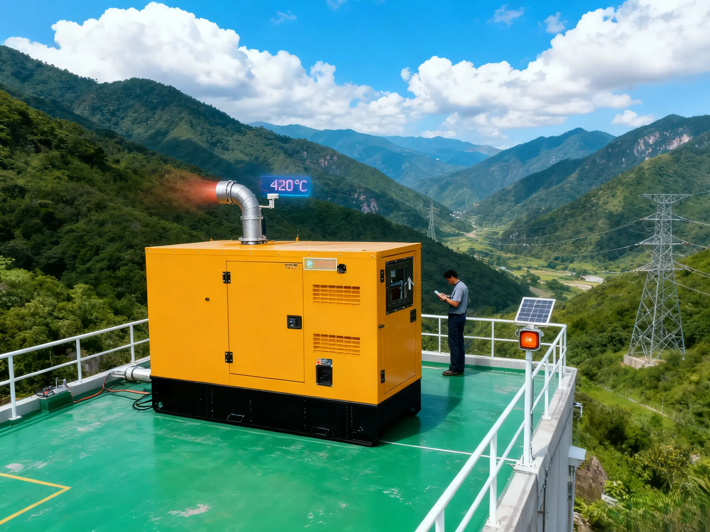 diesel generator exhaust temperature