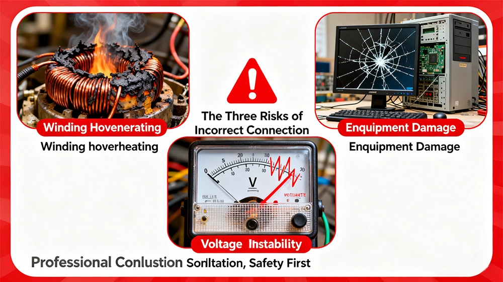 Attempting to use a three-phase generator for single-phase applications without proper equipment and expertise poses several significant risks.  Generator Damage: Severe phase imbalance can cause overheating in the overloaded winding, potentially destroying insulation and leading to costly generator repairs or replacement.  Reduced Efficiency: Operating a three-phase generator with unbalanced loads typically results in lower overall efficiency, increased fuel consumption, and higher operating costs.  Voltage Instability: Connected equipment may experience voltage fluctuations that can damage sensitive electronics or cause operational issues with motors.  Voided Warranties: Many generator manufacturers will void warranties if their three-phase units are used for significant single-phase loading without proper phase conversion equipment.  Safety Hazards: Improper connections can create shock hazards, fire risks, and other dangerous conditions.