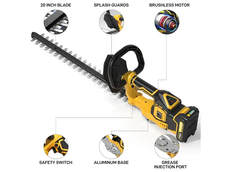 electric powered hedge trimmer