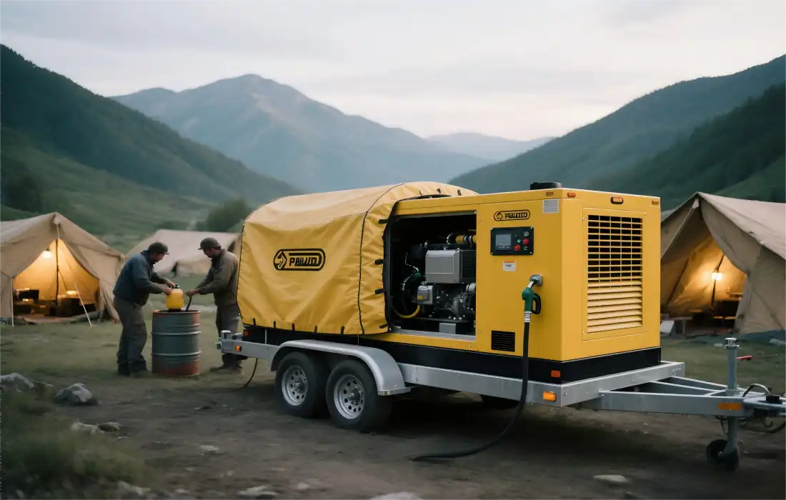 Trailer diesel generator