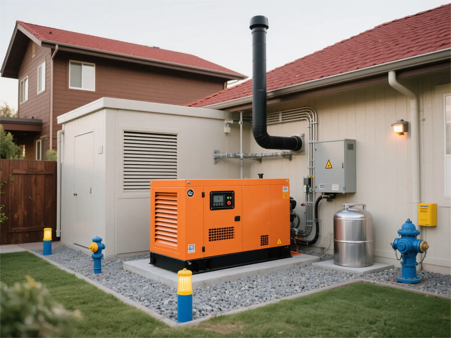 diesel generator installation