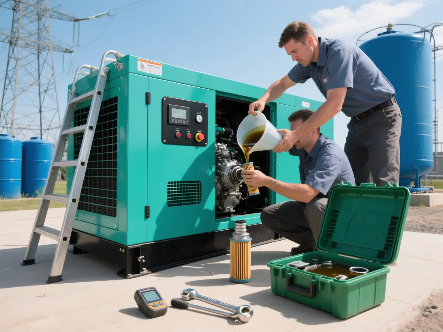 diesel generator oil
