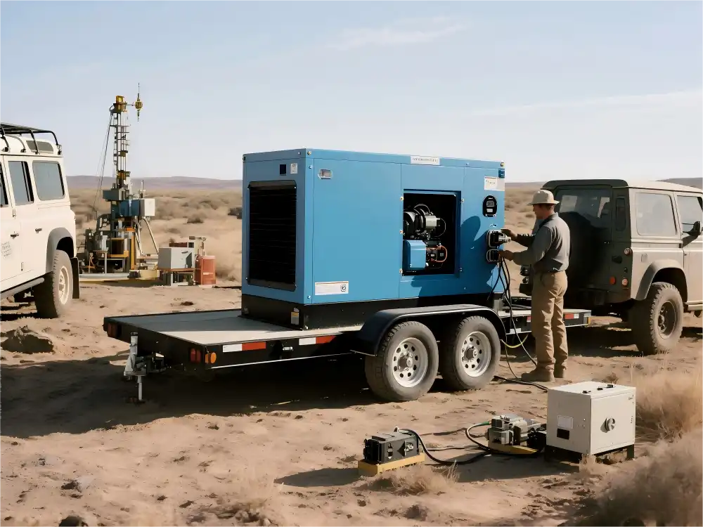 Sistemas de conexión rápida para la instalación de generadores diésel móviles