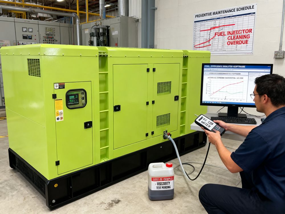 Firwat verbraucht mäi Generator sou vill Brennstoff?