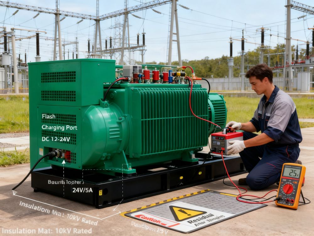 Wéi kritt een de Reschtmagnetismus an engem Generator zeréck?