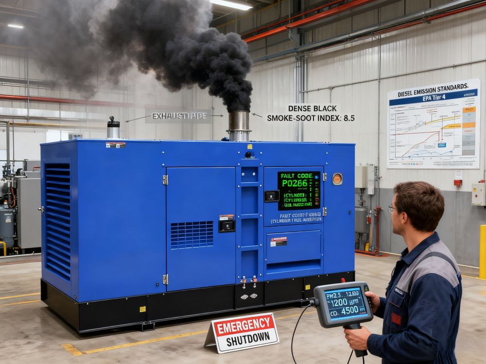 Wat verursaacht schwaarze Rauch vun Dieselmotoren?