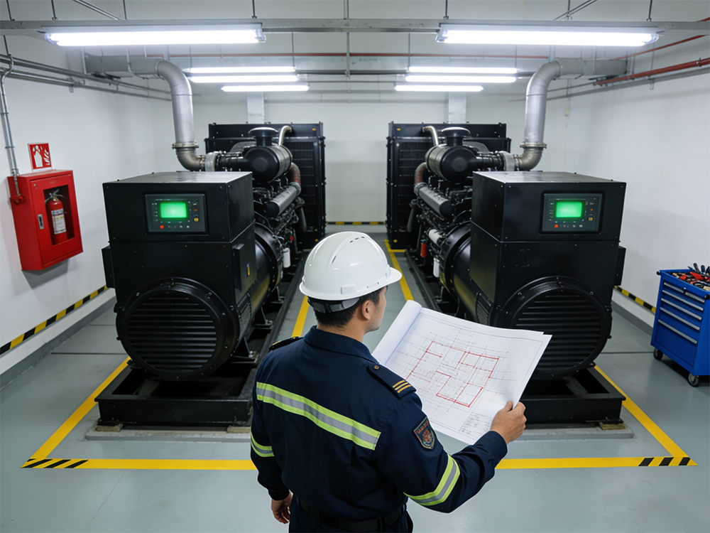  Design vun engem automatesche Brandbekämpfungssystem fir Äre Generatorraum