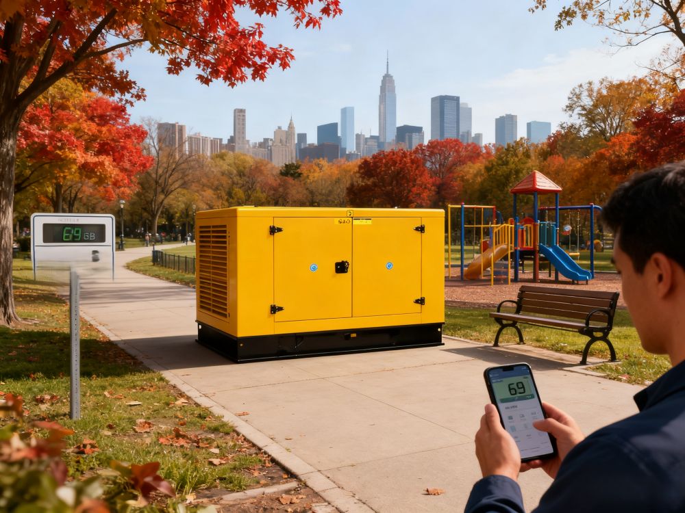 Wéi haart ass e Generator mat 69 Dezibel?